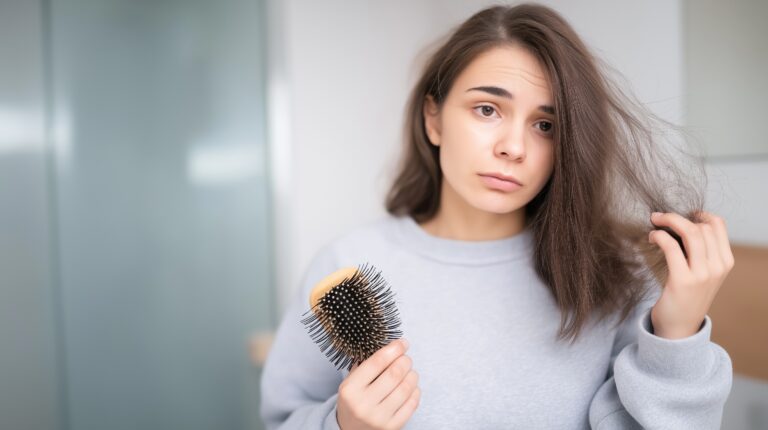 Perte de cheveux post partum
